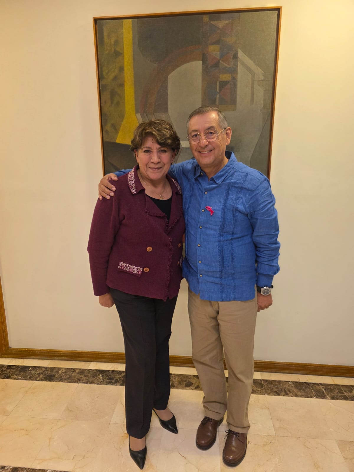 Delfina Gómez y Pedro Zenteno